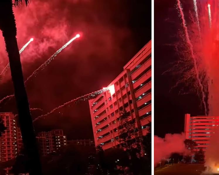 HDB block in Ubi hit by 'stray projectile' from New Year fireworks display
