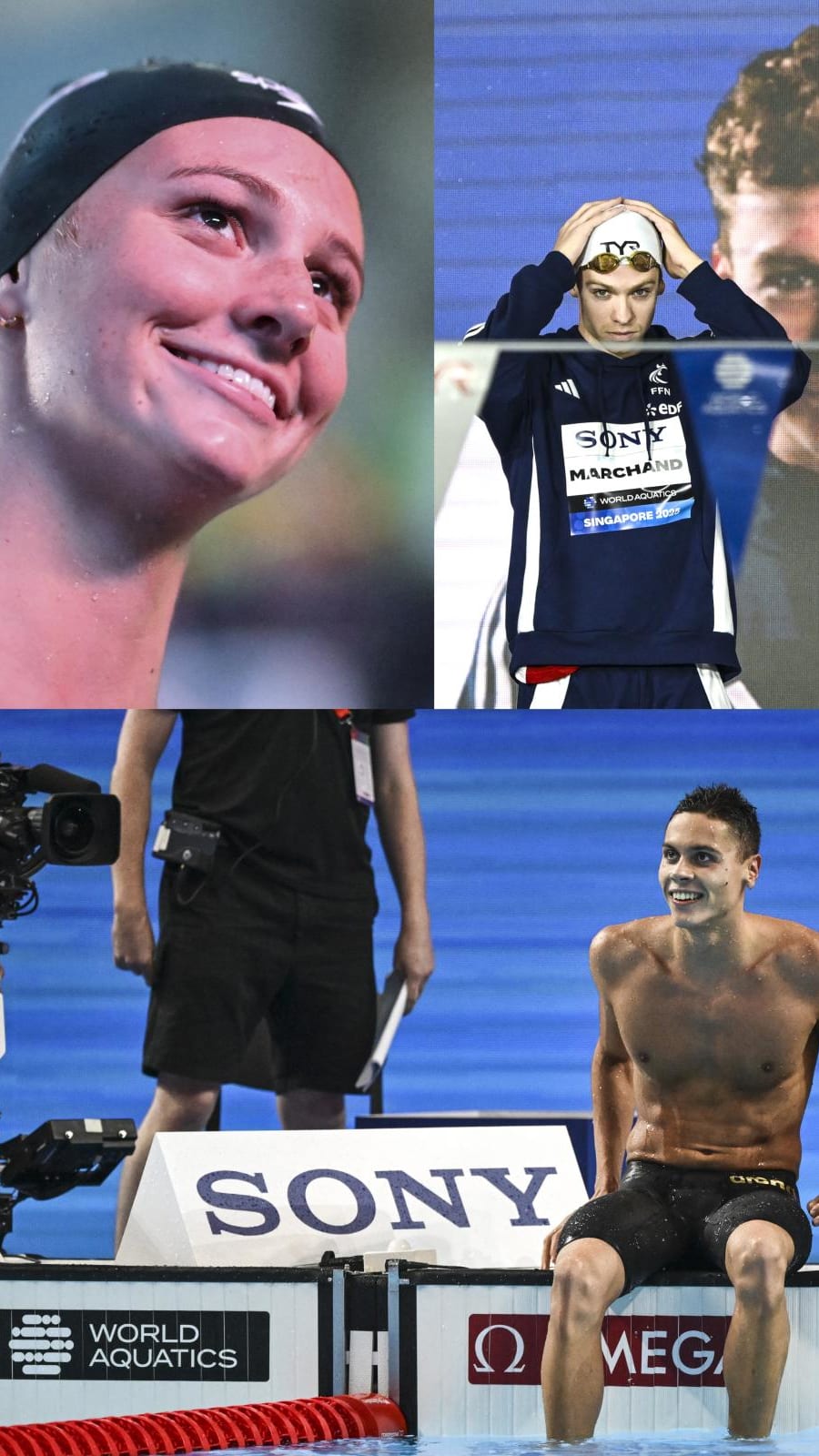 Swimmers set new competition records at World Aquatics Championships