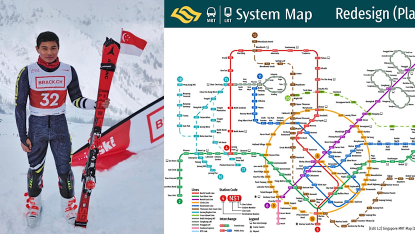 Before He Was S’pore’s Only Winter Olympics 2026 Rep, He Went Viral For His Redesign Of The MRT Map