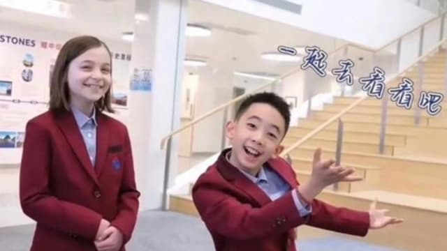为学校拍摄宣传片　Jasper中英语切换自如获网赞