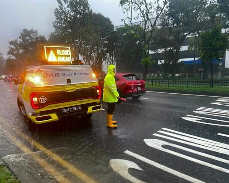 Flash floods hit parts of Singapore after afternoon downpour: PUB