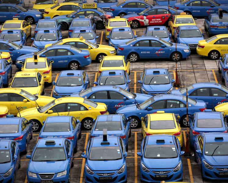 Average number of cabs sitting idle each month up sharply from 2014
