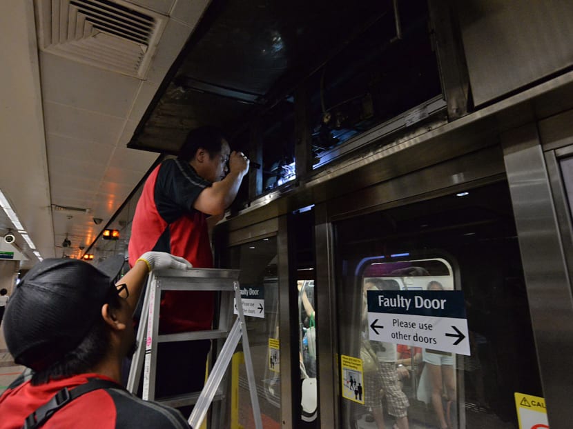 Gas leak from air-con pipe sends smoke into train, MRT station