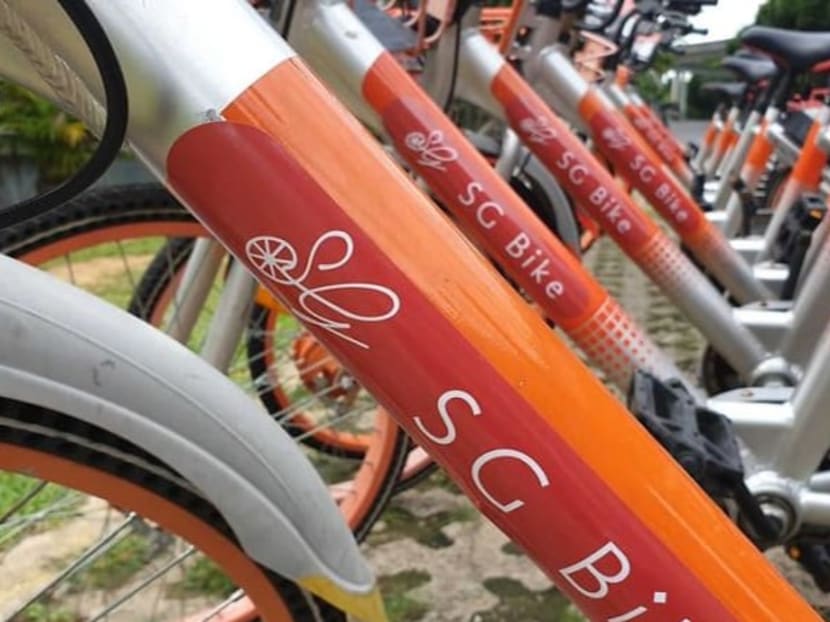 A row of parked SG Bike bicycles. The bike-sharing operator announced on March 21, 2024 that it would not be renewing its licence upon expiry on April 30. A row of parked SG Bike bicycles. The bike-sharing operator announced on March 21, 2024 that it would not be renewing its licence upon expiry on April 30.