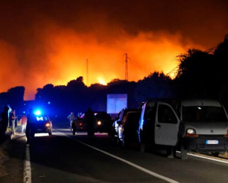 Fires ravage Italian island of Sardinia, forcing evacuations