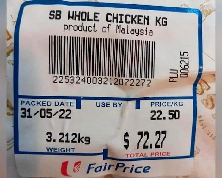 FairPrice clarifies that S$72 packet contains 2 organic chickens; no increase in price