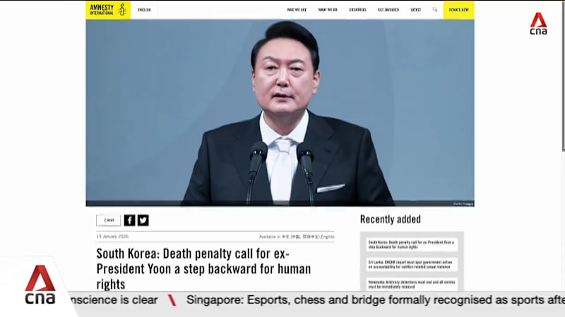 Death penalty call for former South Korean President Yoon sparks human rights debate