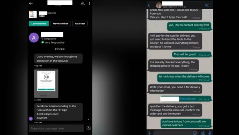 Jumlah kes penipuan di Carousell semakin meningkat; S$836,000 lesap berbanding S$938,000 dalam 11 bulan pertama