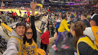 "LeBron James Gave Me A Fist Bump": Felicia Chin & Jeffrey Xu Watch Lakers Live From Ring Seats On Valentine’s Day