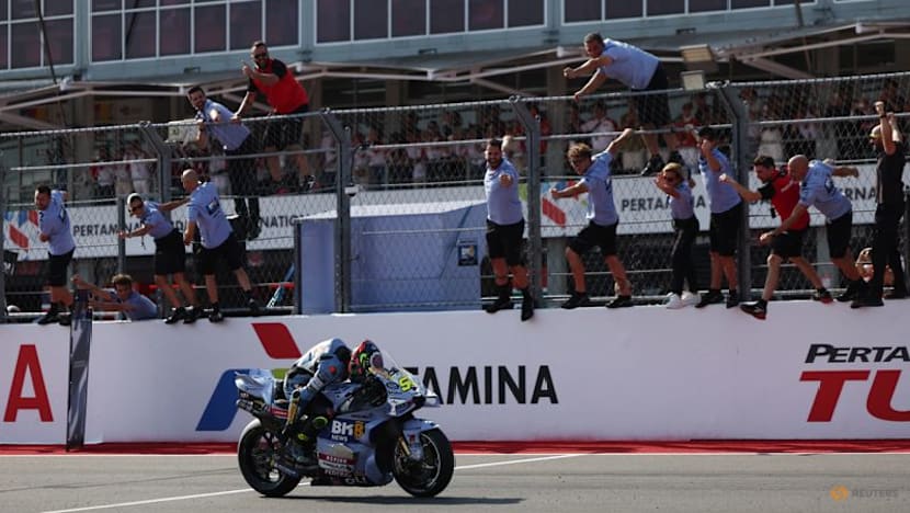Rookie Aldeguer wins Indonesia GP as Marquez, Bezzecchi crash