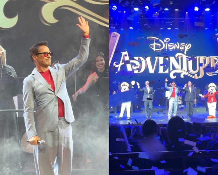 Disney Adventure 'godparent' Robert Downey Jr christens cruise ship in Singapore ahead of maiden voyage