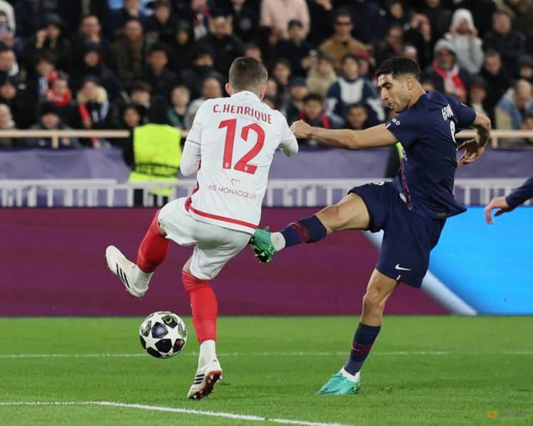 PSG rally from early deficit to beat Monaco 3-2 away in Champions League playoff
