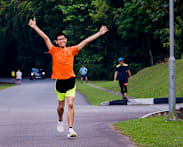 How a young runner with autism stayed the course to finish his first marathon in under 5 hours