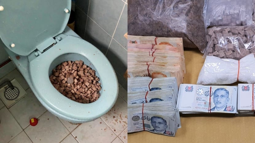 Suspected drug trafficker dies trying to escape CNB raid, 6 others arrested; S$700,000 worth of drugs seized Suspected drug trafficker dies trying to escape CNB raid, 6 others arrested; S$700,000 worth of drugs seized