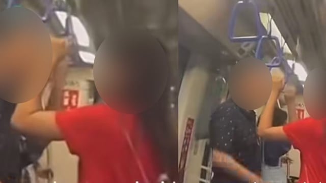 不满未阻孩童列车内蹦跳 男子斥女子育儿方式视频疯传