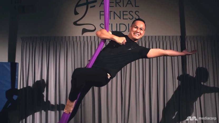 Engineer, innovator, aerial dancer: NUS scientist flies through the air on silk as a hobby