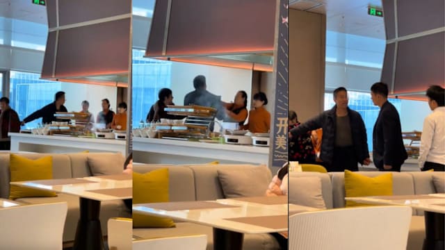 酒店打包自助餐被阻 中国男子怒骂推服务员