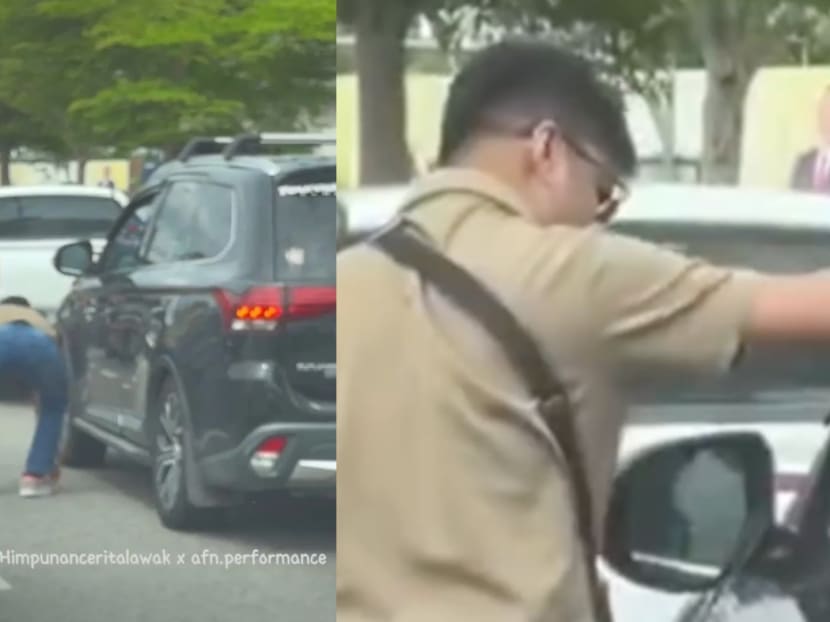 M’sian driver picks up rubbish tossed from Singapore car, hands it back to them M’sian driver picks up rubbish tossed from Singapore car, hands it back to them