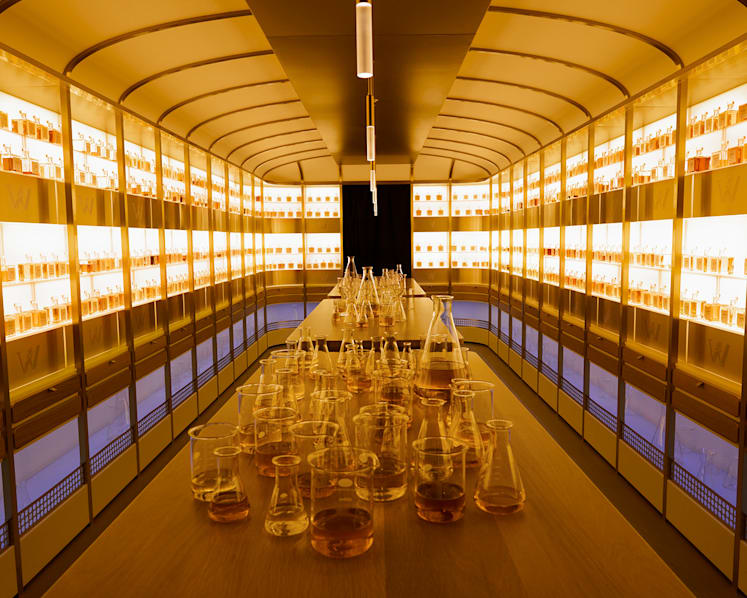 A bespoke blending experience of the rarest whiskies at the Johnnie Walker Vault in Scotland 