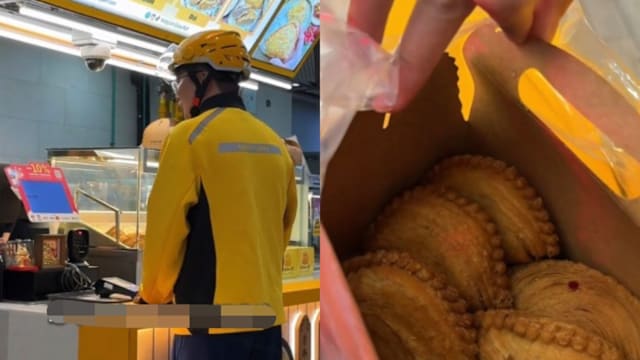 美团送餐员越洋来买咖喱角？ 网民疑作秀 老板回应“刚好在附近”