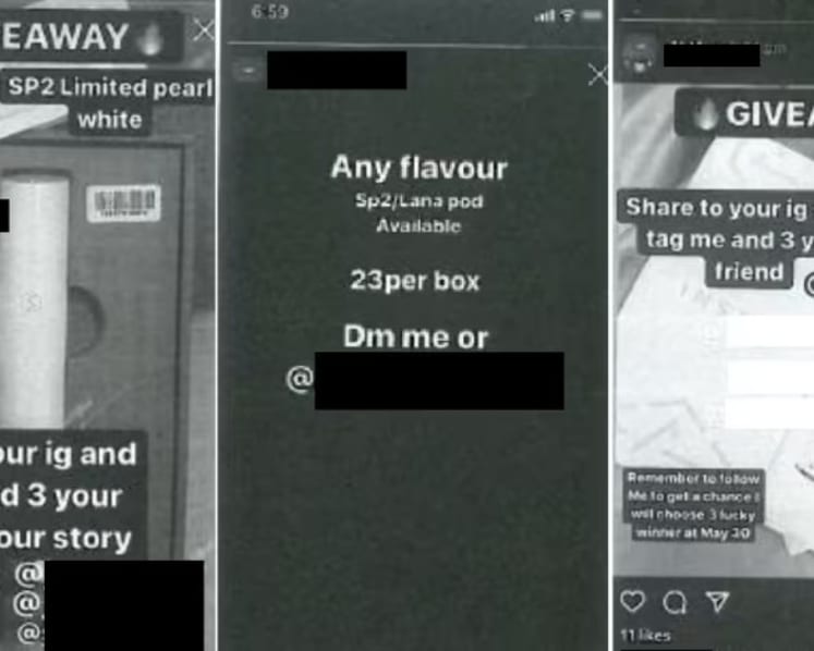 Teenager who helped his father sell illegal e-cigarettes on Instagram gets reformative training