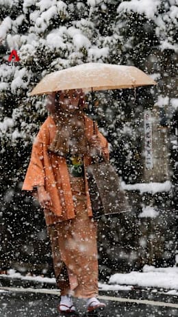 Japan votes in general election with unusually snowy conditions in Tokyo
