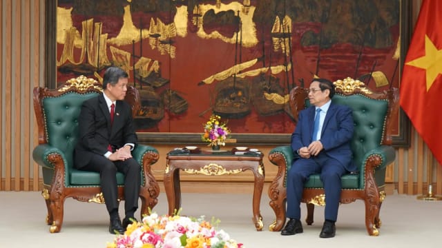 陈振声同越南军方会晤 进一步加强防务关系