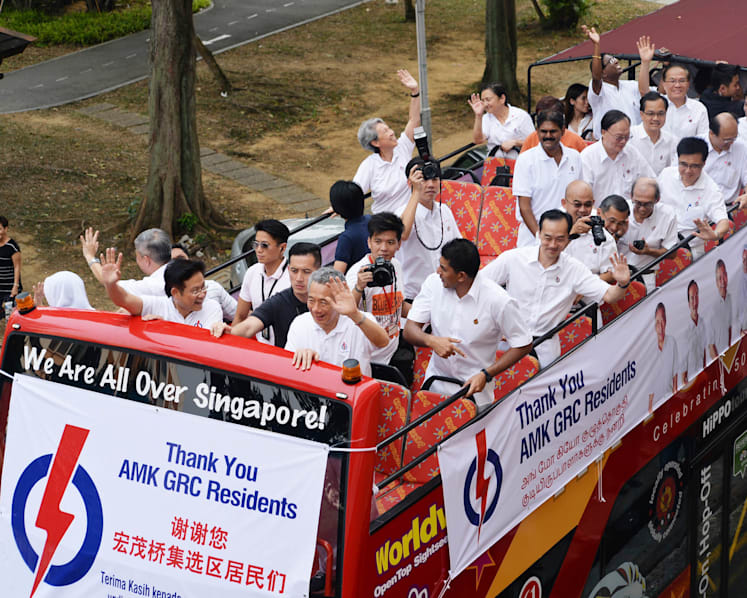Post GE2015: Parties hold walkabouts, victory parades to thank residents