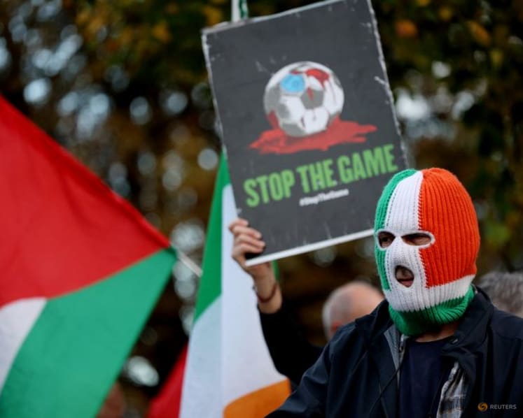Ireland v Austria game briefly halted by Stop the Game protesters