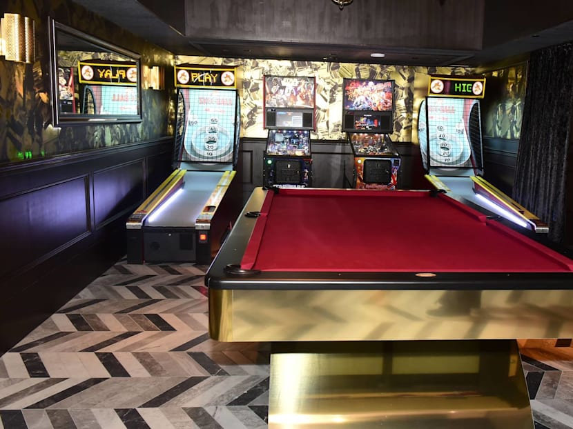 Hidden Speakeasy Bar That's Below Marquee Has A Bowling Alley And Retro Arcade Games. Here's A Peek Before It Opens May 23