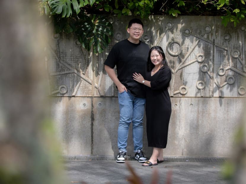 Gen Z speaks writer Chang Yi Tian Jolyn, 26, poses for a photo with her boyfriend, Samuel Ang Wei Jie, 30, at Gardens by the Bay, on July 16, 2023. Gen Z speaks writer Chang Yi Tian Jolyn, 26, poses for a photo with her boyfriend, Samuel Ang Wei Jie, 30, at Gardens by the Bay, on July 16, 2023.
