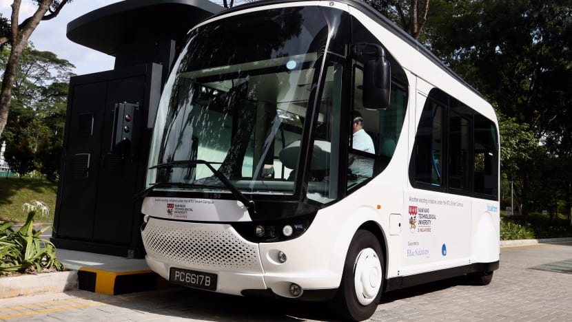 Ultra-fast charging electric shuttle bus service launched by NTU and BlueSG