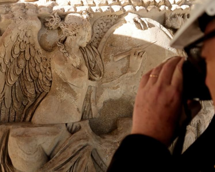 Lasers turn back time on Rome’s Column of Marcus Aurelius