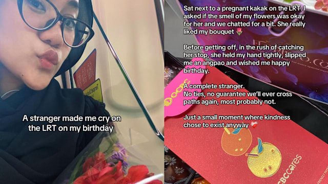 陌生乘客向女子递生日红包 暖心举动获赞