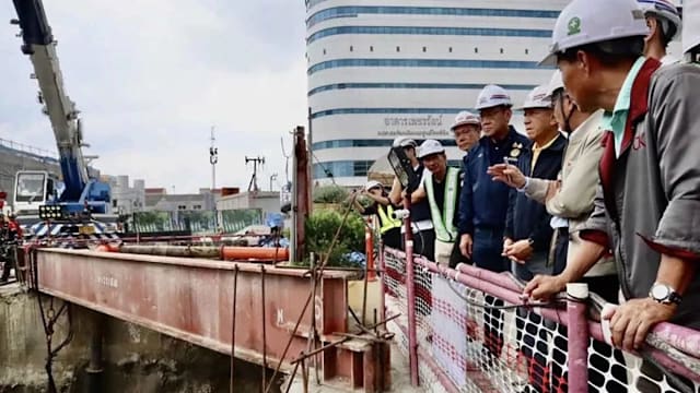 曼谷巨大天坑修复工作稳步推进  预计下月8日前完成
