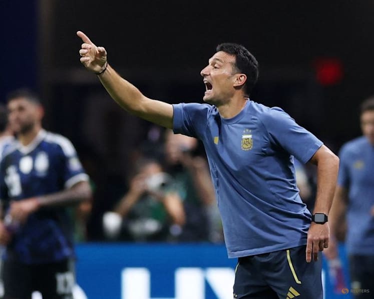 Argentina are best with their backs to the wall, says coach Scaloni