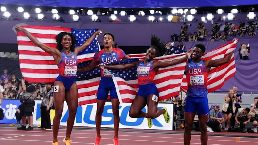 US storm to another 4x400m mixed relay gold