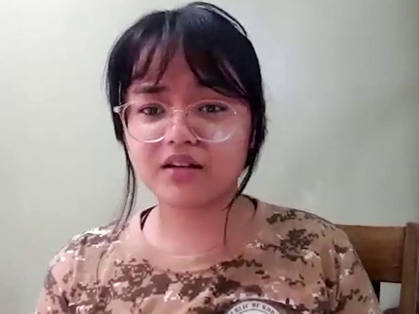 Malaysian student Ain Husniza Saiful Nizam speaking during an interview with AFP in Kuala Lumpur on May 20, 2021. Malaysian teenager Ain Husniza Saiful Nizam's unexpected rise from anonymous pupil to national leader against school harassment began with a teacher allegedly joking about rape.