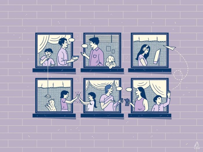 Good neighbours: A friendly wave each morning makes for a better day
