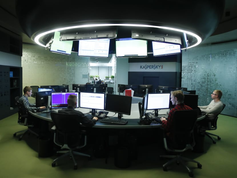 Employees of Kaspersky Lab work at the company's office in Moscow, Russia. Intelligence officials in the United States believe Kaspersky’s antivirus software was turned into a tool for spying. Photo: Reuters