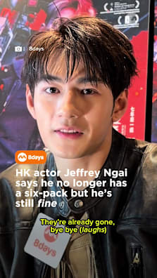 The Road to Vendetta star teaches us how to fake a bicep 👀 #8dayssg #8dayssgintv #abs #biceps #interview 