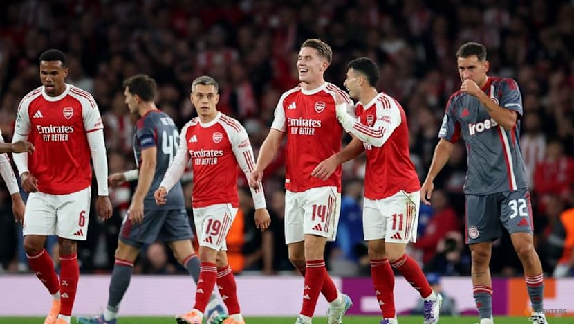 Martinelli on target as Arsenal battle past Olympiacos