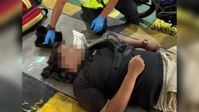 呼吸困难倒地不起 越堤族在关卡猝死