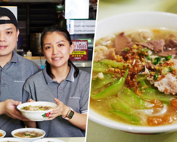 Comforting KL-Style Pork Noodles With Large Meat Patty Found At Yishun Hawker Stall