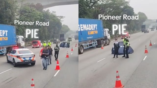 老妇裕廊西被撞后卧尸PIE 警捕一男：涉撞后逃车祸