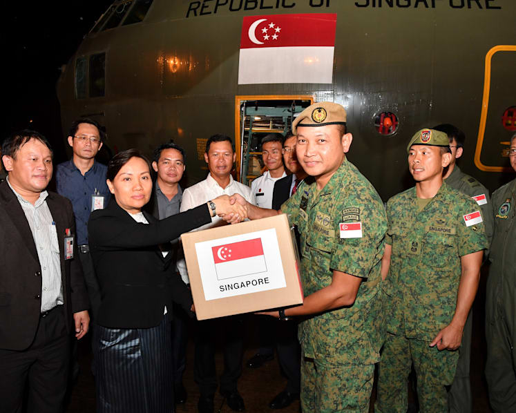 Singapore aid arrives in Vientiane as part of Laos flood relief efforts