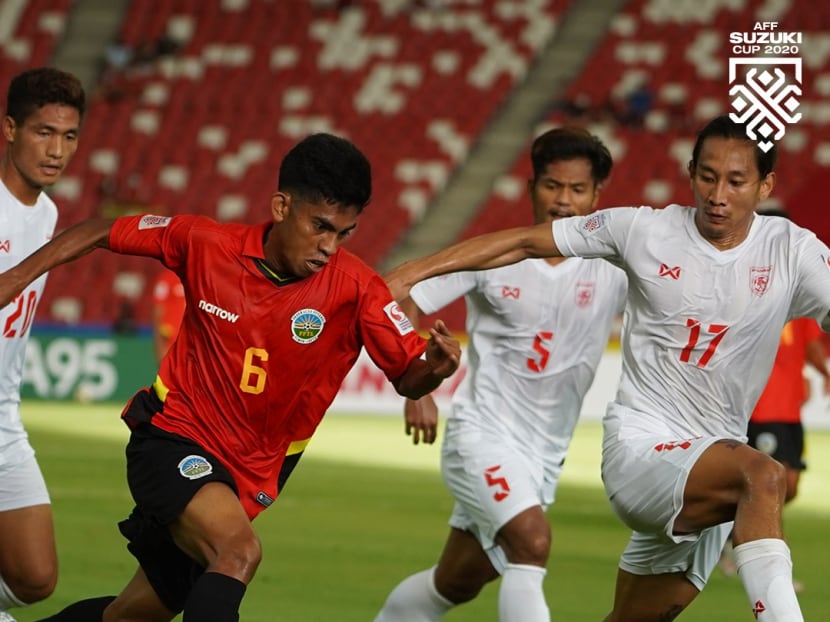 Myanmar beat Timor-Leste 2-0 to remain in contention for Suzuki Cup semi-finals Myanmar beat Timor-Leste 2-0 to remain in contention for Suzuki Cup semi-finals