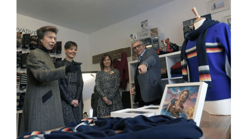 Princess Anne visits Corgi to unveil new Doctor Who range