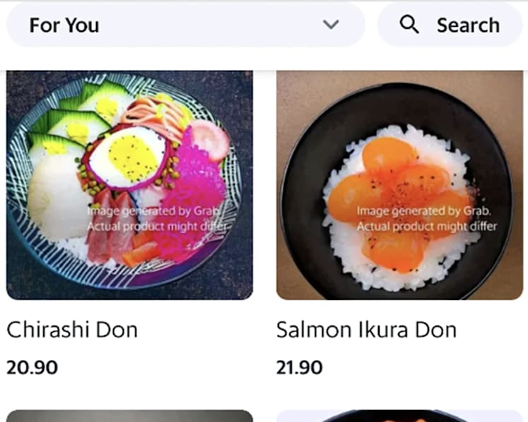 #trending: Redditor alleges GrabFood app using AI-generated food images, netizens say it's 'deceiving'