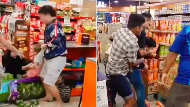 男子偷窃不成想逃跑 竟亮刀要挟幼童当人质